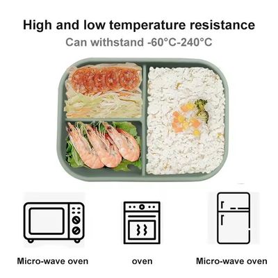 418g étanche aux fuites pour les enfants de la boîte à lunch en silicone avec couvercle Eco-friendly et facile à nettoyer