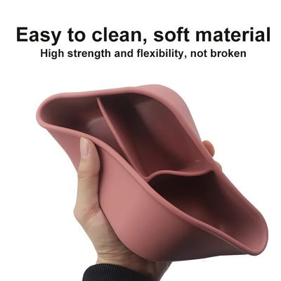 418g étanche aux fuites pour les enfants de la boîte à lunch en silicone avec couvercle Eco-friendly et facile à nettoyer