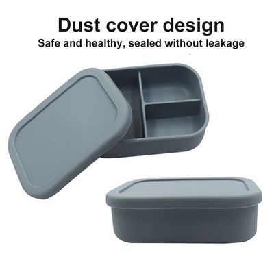 418g étanche aux fuites pour les enfants de la boîte à lunch en silicone avec couvercle Eco-friendly et facile à nettoyer