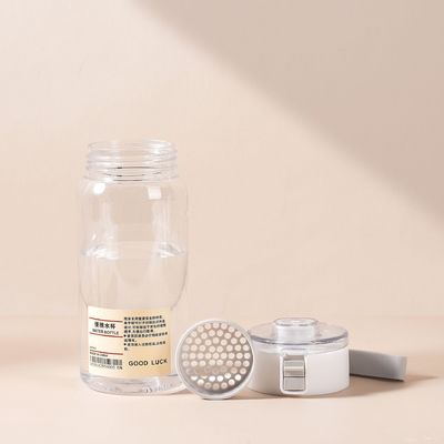 Applicable pour les adultes Bouteille d'eau en plastique transparente avec matériau personnalisé