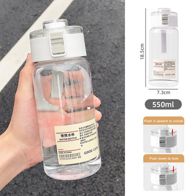 Applicable pour les adultes Bouteille d'eau en plastique transparente avec matériau personnalisé