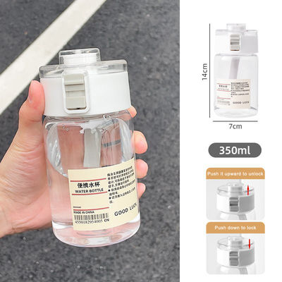 Applicable pour les adultes Bouteille d'eau en plastique transparente avec matériau personnalisé
