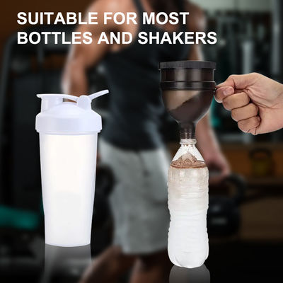 Produits alimentaires 4 OZ/120Ml Funnel de poudre de protéines avec porte-clés portable et distributeur pratique
