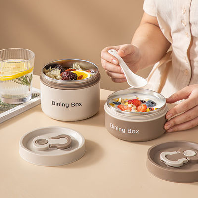 Boîte de déjeuner isolée en acier inoxydable en plastique écologique personnalisée pour le stockage des enfants