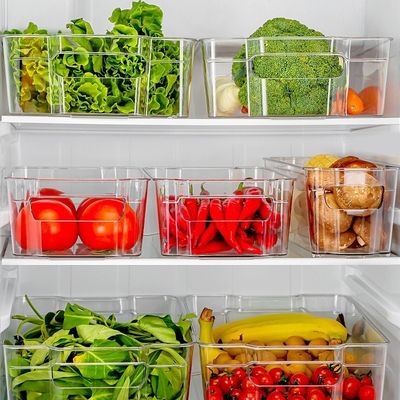Contenant de cuisine en plastique carré pour le réfrigérateur
