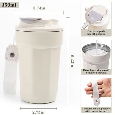 Coupe de café de voiture moderne en acier inoxydable avec isolation sous vide Parfait en déplacement