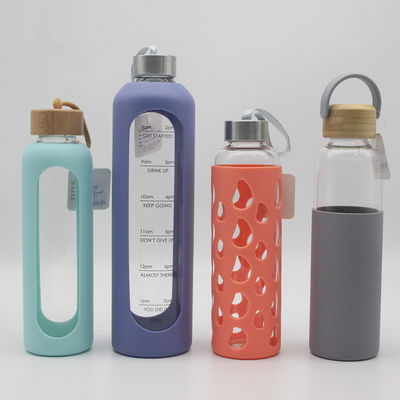 Bouteille d'eau en verre personnalisée pour faire bouillir de l'eau
