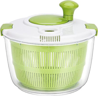 Confortable à la main 5L grand séchoir à salade de laitue avec logo personnalisé acceptable