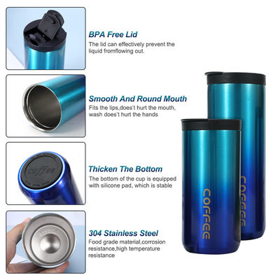 Cadeaux d'affaires 550 ml en acier inoxydable isolation sous vide tasse de voyage avec couvercle étanche
