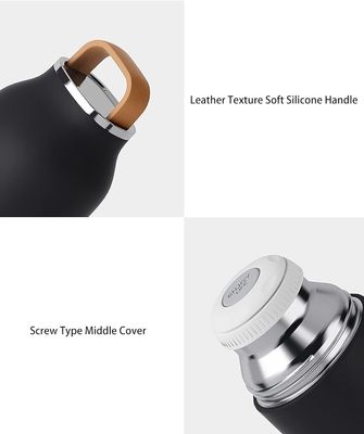 Applicable 12 oz Couvercle peut être utilisé comme tasse à boire pour bouteille d'eau en acier inoxydable