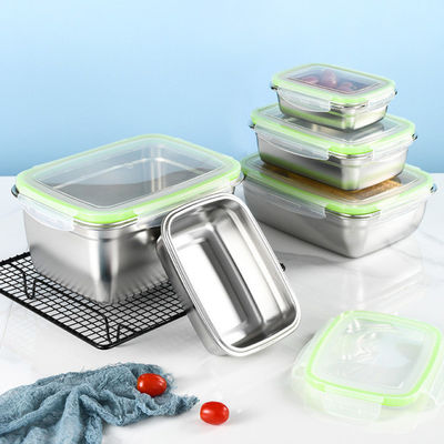 Boîte à lunch en acier inoxydable 304 non toxique résistant aux acides alimentaires Inodore et insipide