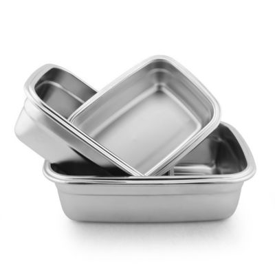 Boîte à lunch en acier inoxydable 304 non toxique résistant aux acides alimentaires Inodore et insipide