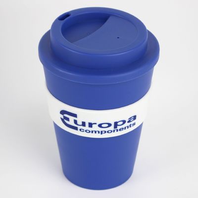 12 oz 350 ml PP couvercle en silicone en fibre de bambou tasse de café réutilisable avec couvercle Un cadeau idéal
