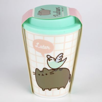 12 oz 350 ml PP couvercle en silicone en fibre de bambou tasse de café réutilisable avec couvercle Un cadeau idéal