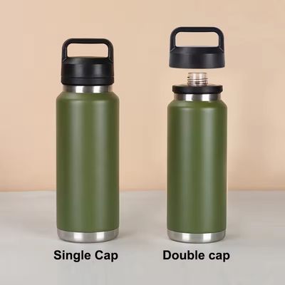 Adultes 18 oz 26 oz 36 oz Bouteille d'eau isolée à double paroi en acier inoxydable Gym Sports Bouteille de boisson