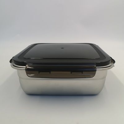 Rectangle 400/750/1200ml En acier inoxydable Bento Set de boîte de déjeuner avec couvercles de verrouillage et durable