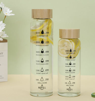 TOUR Gobelets en verre pour activités de plein air avec une capacité de 700 ml / 1000 ml et une échelle de temps