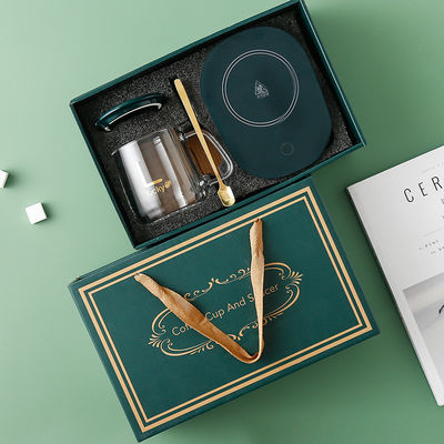 Coupe de logo personnalisé Pad de chauffage 55 contrôle de température tasse de café intelligente pour les cadeaux d'affaires