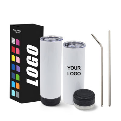 20oz Capacité haut-parleur de musique Tumbler Design de style américain avec lumière LED amovible