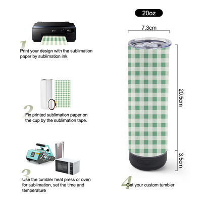 20oz Capacité haut-parleur de musique Tumbler Design de style américain avec lumière LED amovible