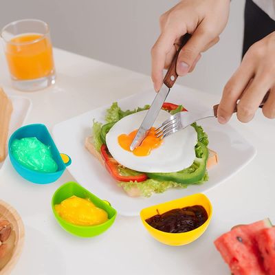 10g de vinaigre de tomate clip pour assaisonnement de plat en plastique pour le support de plaque