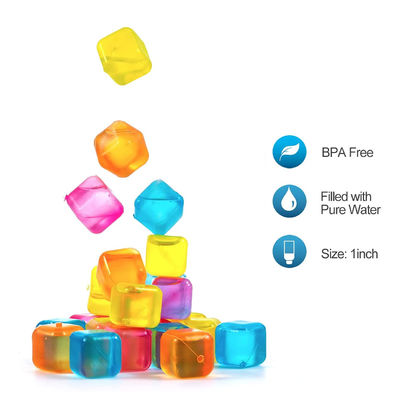 Des glaçons colorés réfrigérables de 310g en plastique sans BPA
