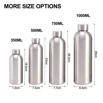 Bouteille d'eau potable isolée en acier inoxydable à double paroi de 750 ml conçue pour faire bouillir l'eau