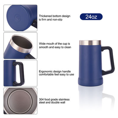 350g à double paroi à vide isolant en acier inoxydable tasse de bière 16 oz 24 oz tasse de type verre