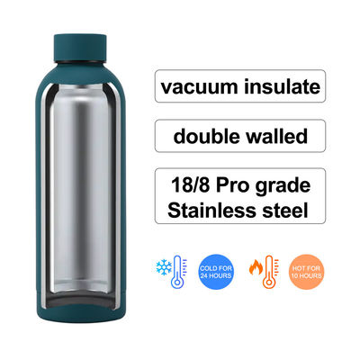 Bouteille d'eau potable isolée en acier inoxydable à double paroi de 750 ml conçue pour faire bouillir l'eau