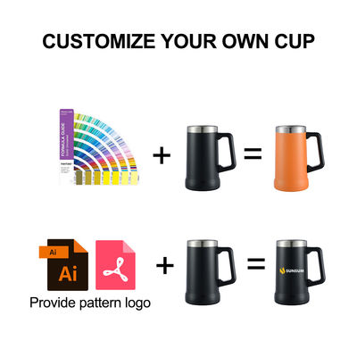 350g à double paroi à vide isolant en acier inoxydable tasse de bière 16 oz 24 oz tasse de type verre