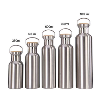 Bouteilles isolantes sous vide de 500 ml/750 ml en acier inoxydable à double paroi durable