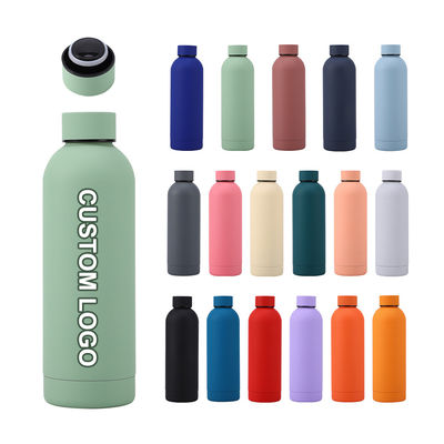 Couche anti-corrosion équipée en acier inoxydable bouteille d'eau à double paroi