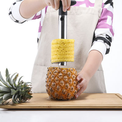 Acier inoxydable 304 coupe-pièces à base d'ananas Gadget de cuisine rapide pour un retrait facile du noyau