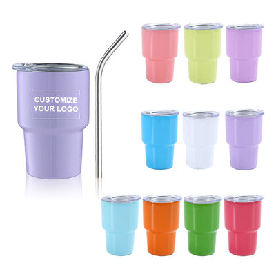 Réutilisable Mini Tumbler Shot Glass 304 en acier inoxydable avec logo personnalisé