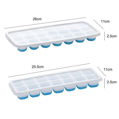 Plateaux de glace empilés avec couvercle amovible résistant aux déversements, exempts de BPA et en silicone