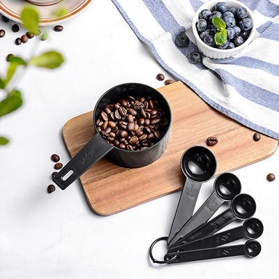 Outils de mesure Coupe de mesure en plastique professionnelle avec cuillère à café Ensemble de 5 100g