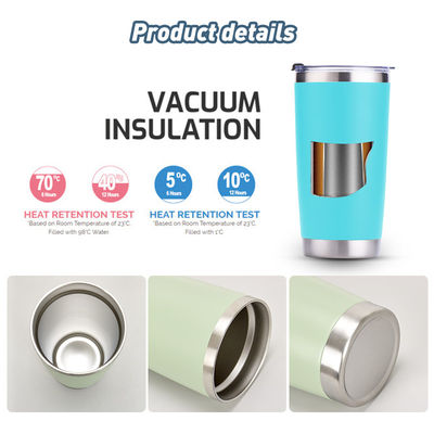 L'occasion de voyager 20 oz évier de café isolé avec double paroi en acier inoxydable personnalisé