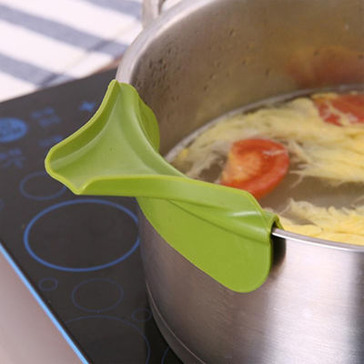 Appareils de cuisine Pottes anti-déversements en silicone avec déflecteur de bord de bouche ronde 20g