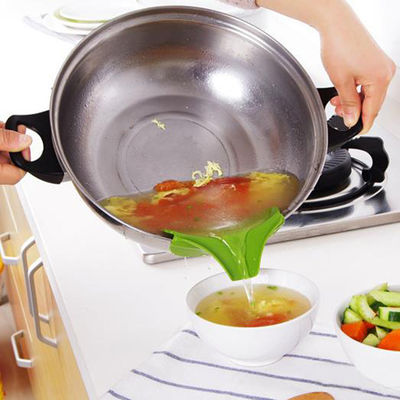 Appareils de cuisine Pottes anti-déversements en silicone avec déflecteur de bord de bouche ronde 20g