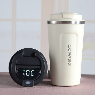 Coupe thermique en acier inoxydable écologique avec affichage de température et couvercle anti-fuite