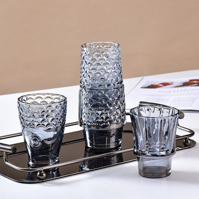 Ensemble de poissons Koi en verre bleu gris et ambre fait à la main pour cadeaux d'affaires à l'américaine