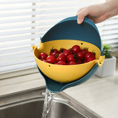 Ensembles de bols à filtre en plastique polyvalents de nettoyage 2 en 1 pour les fruits et légumes