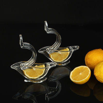 Juicer de fruits transparents portable Acrylique à feuilles de citron à feuilles de citron
