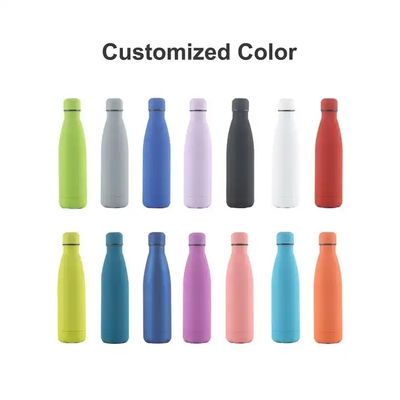 Bouteille d'eau isolée en acier inoxydable sport avec logo personnalisé et revêtement anticorrosion