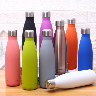 Bouteille d'eau isolée en acier inoxydable sport avec logo personnalisé et revêtement anticorrosion