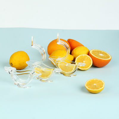 Juicer de fruits transparents portable Acrylique à feuilles de citron à feuilles de citron