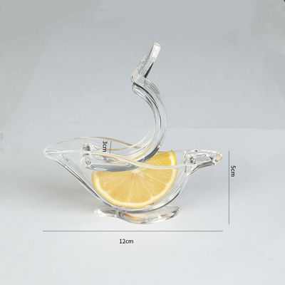 Juicer de fruits transparents portable Acrylique à feuilles de citron à feuilles de citron