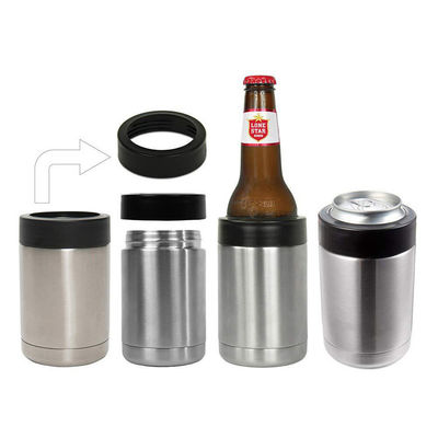 Un refroidisseur de bière en acier inoxydable à double paroi de 12 oz personnalisé pour les besoins des clients