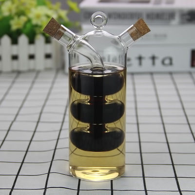 Convient verre 2 en 1 séparateur de l'huile et de l'eau sauce pot pour la cuisine 350ml 100ml Capacité