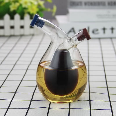Convient verre 2 en 1 séparateur de l'huile et de l'eau sauce pot pour la cuisine 350ml 100ml Capacité